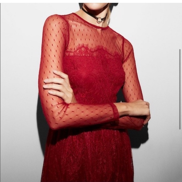 Express Other - Express Lace Mesh Dress